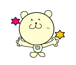 Balloon bear "fuwakuma" sticker #3803951