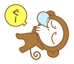 Monkey of a skull face sticker #3804666