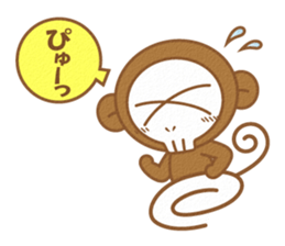 Monkey of a skull face sticker #3804672