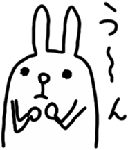 Rabbit to show of hands. sticker #3805112