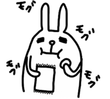 Rabbit to show of hands. sticker #3805116