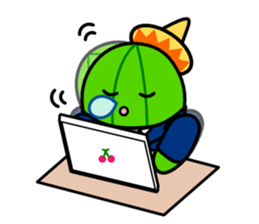 Work of david of the cactus* sticker #3806090