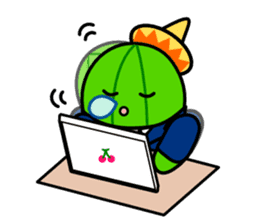 Work of david of the cactus* sticker #3806090