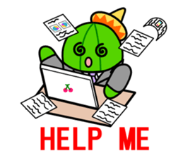 Work of david of the cactus* sticker #3806092