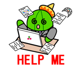 Work of david of the cactus* sticker #3806092