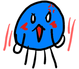 Pleasant jellyfish sticker #3807017