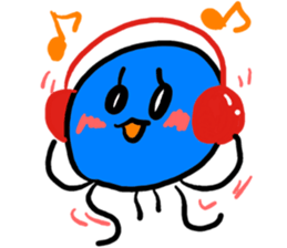 Pleasant jellyfish sticker #3807024