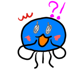 Pleasant jellyfish sticker #3807045