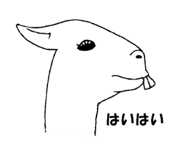 Llama with buckteeth sticker #3807234