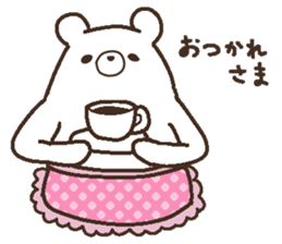 Parent-child heartwarming polar bear sticker #3808651