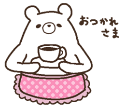 Parent-child heartwarming polar bear sticker #3808651