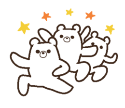 Parent-child heartwarming polar bear sticker #3808659