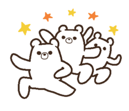 Parent-child heartwarming polar bear sticker #3808659