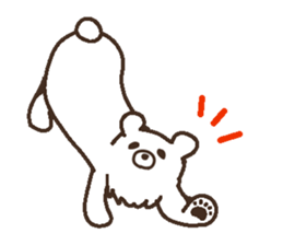 Parent-child heartwarming polar bear sticker #3808660