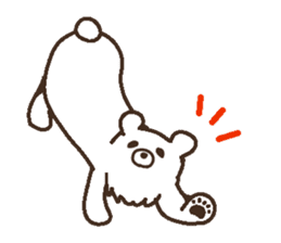 Parent-child heartwarming polar bear sticker #3808660