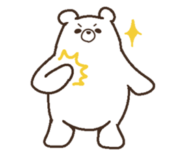 Parent-child heartwarming polar bear sticker #3808680