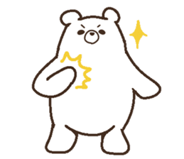 Parent-child heartwarming polar bear sticker #3808680