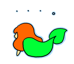 Depression of Little Mermaid sticker #3808794