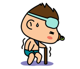 "V" the Pacifier Baby sticker #3809107