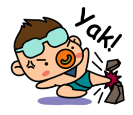 "V" the Pacifier Baby sticker #3809114