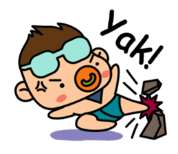 "V" the Pacifier Baby sticker #3809114