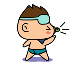 "V" the Pacifier Baby sticker #3809116