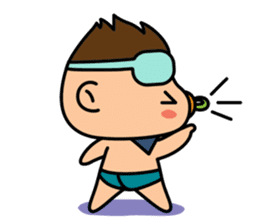 "V" the Pacifier Baby sticker #3809116