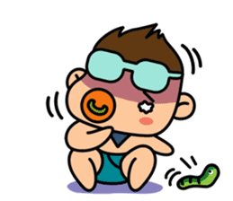 "V" the Pacifier Baby sticker #3809117