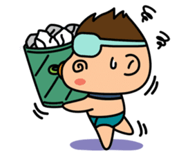 "V" the Pacifier Baby sticker #3809123