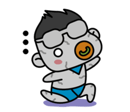 "V" the Pacifier Baby sticker #3809124