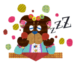 One week the second round of bear sticker #3810001