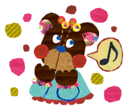 One week the second round of bear sticker #3810002