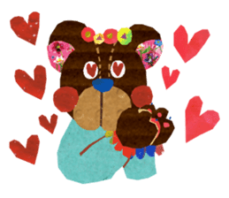 One week the second round of bear sticker #3810004