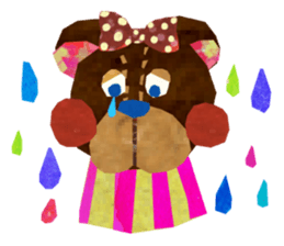 One week the second round of bear sticker #3810005