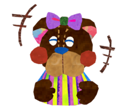 One week the second round of bear sticker #3810006