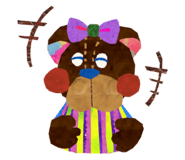 One week the second round of bear sticker #3810006