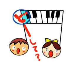 note couple sticker #3810183