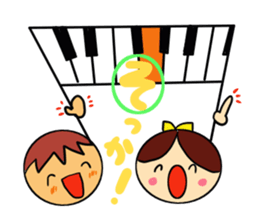 note couple sticker #3810194