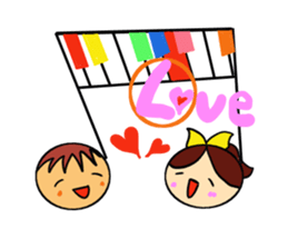 note couple sticker #3810202