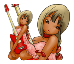 Rock Ringo-chan sticker #3810829