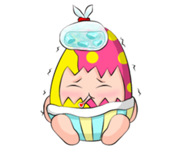 Bonlin egg & GJ pumpkin sticker #3810988