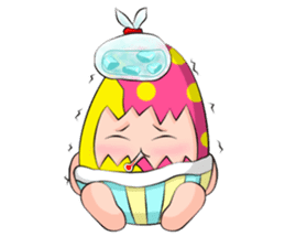 Bonlin egg & GJ pumpkin sticker #3810988