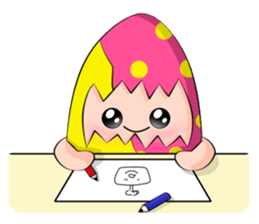 Bonlin egg & GJ pumpkin sticker #3811005