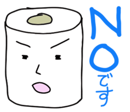 Toilet tissue paper sticker #3811028