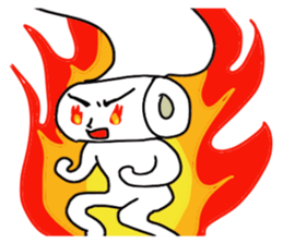 Toilet tissue paper sticker #3811040