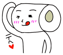 Toilet tissue paper sticker #3811044