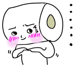 Toilet tissue paper sticker #3811045