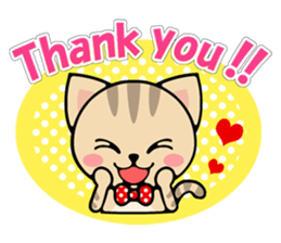 brindled cat sticker #3811168