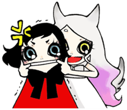 little red hood and the big bad wolf sticker #3811398