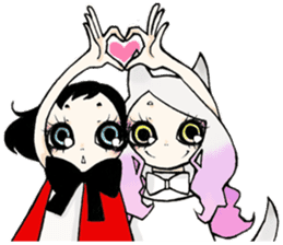 little red hood and the big bad wolf sticker #3811399